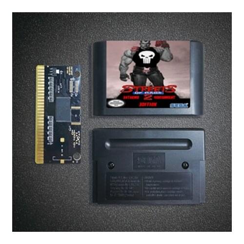 Streets of Rage 2 Extreme Punishment - 16 Bit MD Game Card for Sega Megadrive Genesis Video Game Console Cartridge