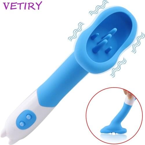 VETIRY Oral Vibrator 10 Speed Tongue Licking Clitoris Stimulation G-spot Massage Powerful Sex Toys For Women Masturbation