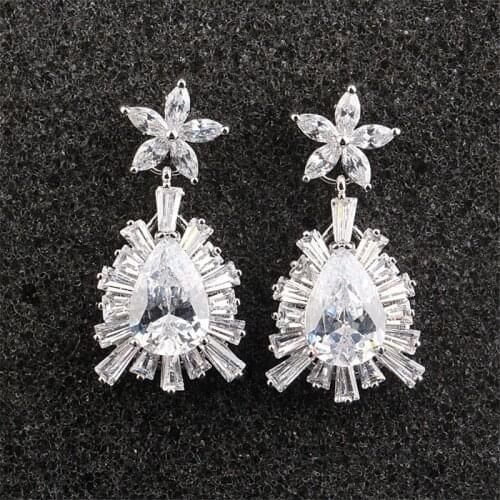 S 925 Silver Needle Copper Alloy Star Stud Earrings For Women 2021 Trends Dinner Wedding Set 3A Zircon Unusual Earrings Jewelry