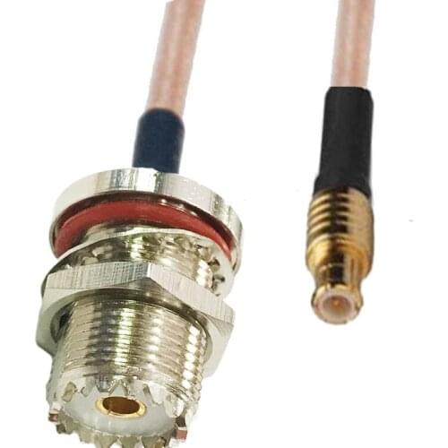 10pcs MCX Male to UHF SO239 Female O-ring Adapter Connector Coax RG316 Jumper Pigtail Cable 10/15/20/30/50CM