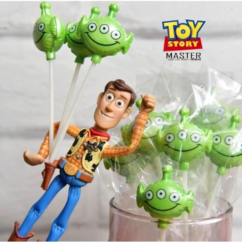 12piece 8cm High quality authentic DIsney toy story three eyes balloon decoration DIY scene