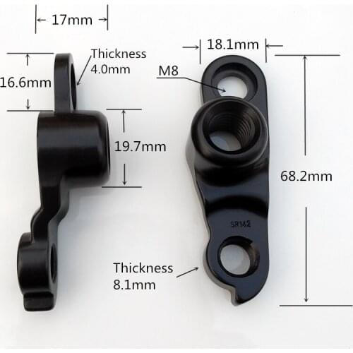 20pc Bicycle gear rear derailleur hanger dropout SR142 For kellys WHYTE Aka DROPWH17 Airborne Jamis Kinesis 142x12mm Pitch1.75mm
