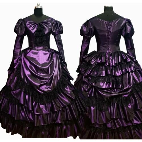 2020 New victorian Halloween Cosplay dress Colonial Georgian Renaissance Gothic Historical dress D-643