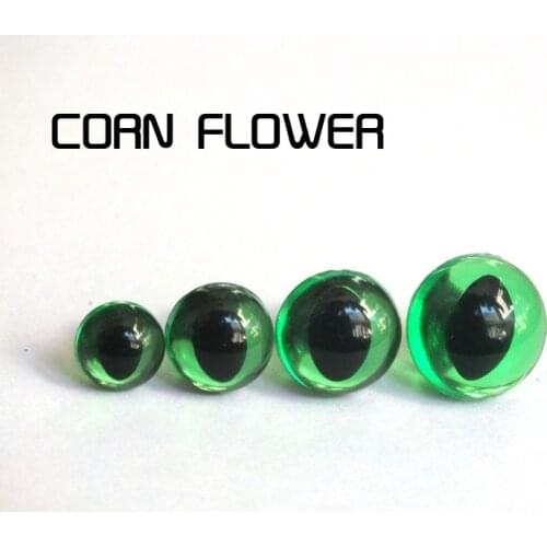 7.5mm/9mm/10.5mm/12mm green colors Animal Eyes Safety Eyes CAT Eyes for Amigurumi-40pcs