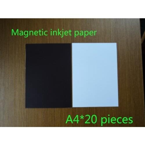 A4 size 20 pieces quality inkjet magnetic glossy photo paper for wholesale