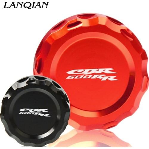 For HONDA CBR600RR CBR600 RR 2003 2004 2005 2006 2007 2008 2009-18 Motorcycle CNC Aluminum Rear Brake Fluid Reservoir Cover Cap