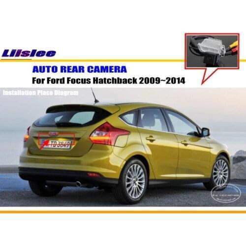 Car Rear View Camera For Ford Focus Hatchback 2009~2014 Parking Reversing Camera AUTO DVD CAM PAL License Plate Light Camera