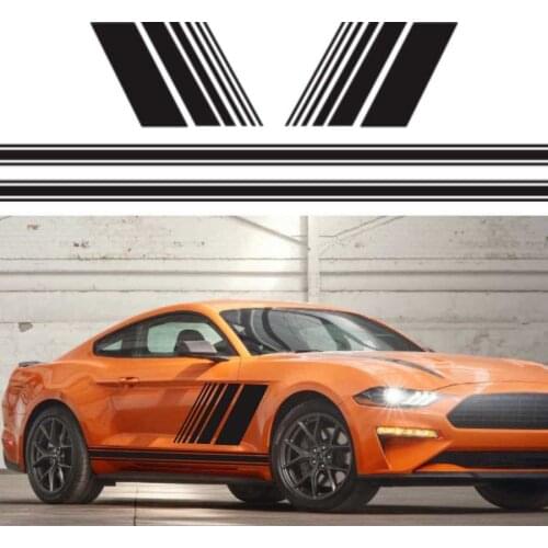 Car Styling Body Both Side Decor Stickers Racing Sport Styling Vinyl Decals Auto Door Stripes Stickers