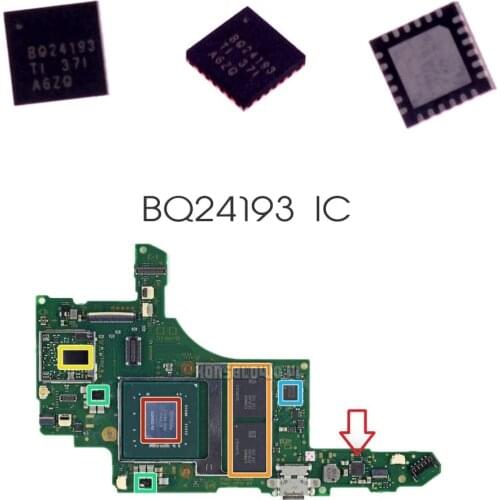 BQ24193 (BQ24193RGET) Battery Management Charging IC Chip Replacement for Nintendo Switch NS Nintendoswitch Motherboard