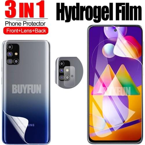 HD Hydrogel Film For Samsung Galaxy M31S Camera Protector For Samsung M32 M31 M31S M30S M21 M21S M51 M11 M12 M01 Protective Film
