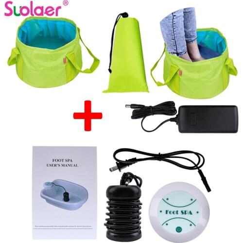 Ionic Detox Massage Machine Foot Bath With Foot Sap Massage Ion Cleanse Aqua Cell Spa Ion Detox Relief Pain Foot Massage + Basin