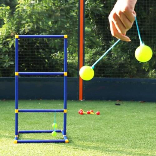 Ladder Balls Game Toys Kit Golf Ball Toss Game Set For Indoor Outdoors Courtyard Golf Throwing Game Ladder Rack