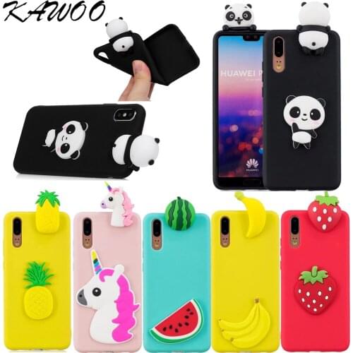 Fashion 3D Candy Color Cartoon Patterned Silicone Case Cover For Huawei P20 P8 P9 Lite 2017 P10 Lite P20 Plus P20 Lite Phone Bag