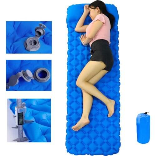 Camping Sleeping Pad Floor Cushion Inflatable Air Mattresses Outdoor Mat Ultralight Cushion Pillow Hiking Trekking Floor Pillow