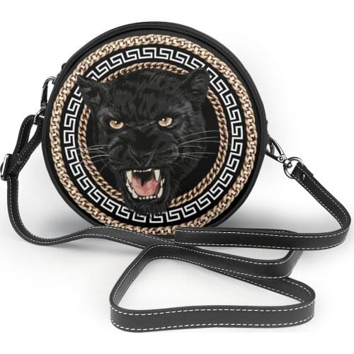 NOISYDESIGNS Women Circular Shoulder Bag 2021 Leather Bag Street Crossbody Purse Sling Shoulder Messenger Bag Handbags Female