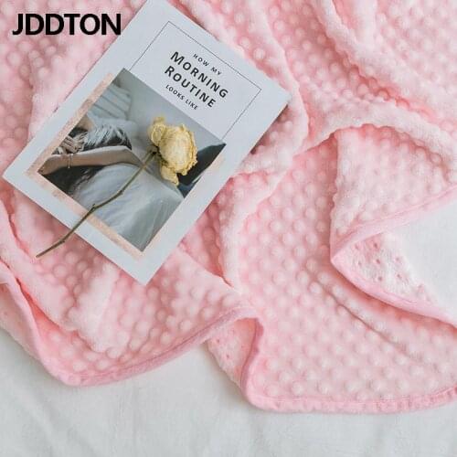 JDDTON New Blanket Solid Color Double Thick Blanket Baby Adult Winter Autumn Velvet Blanket Air Conditioner Quilt 6 Colors BE143