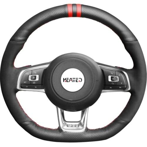 Braiding cover for steering wheel cover for Volkswagen VW Golf 7 GTI Golf R MK7 VW Polo GTI Scirocco 2015 2016