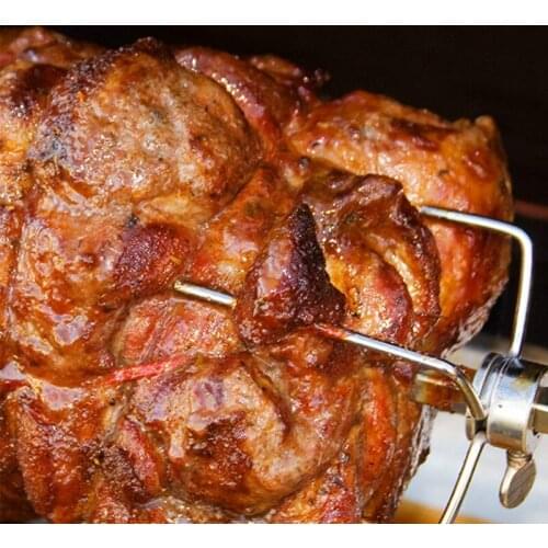 Universal electric grill full set of BBQ outdoor picnic tools with fork meat rod and battery driven motor