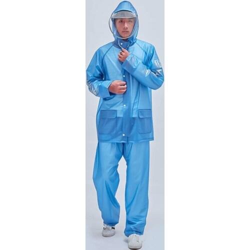 Windbreaker Rain Coat Adult Motorbike Waterproof Raincoat Fabric Jacket Rain Coat Pants Suit Chubasquero Mujer Rain Gear AC50RC