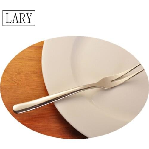 LARY Fruit Fork Luxury 400 Stainless Steel Salad Fork Flatware High Polish Tableware Food Grade