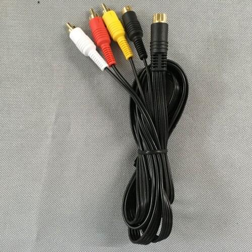 10 Pcs Gold Plated SAV RCA Video Audio Composite Cable For Sega Saturn S-Video AV Cable
