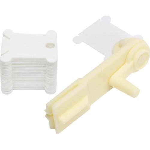 120Pcs Plastic Bobbins, Card Thread Holder Embroidery Thread Cards Cross Stitch