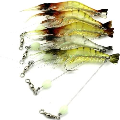 75mm Soft Baits Shad Soft Lure For Fishing Lure Bait Tuna glow shrimp River Catfish Jig Carp Rubber Artificial Wobblers Tackle