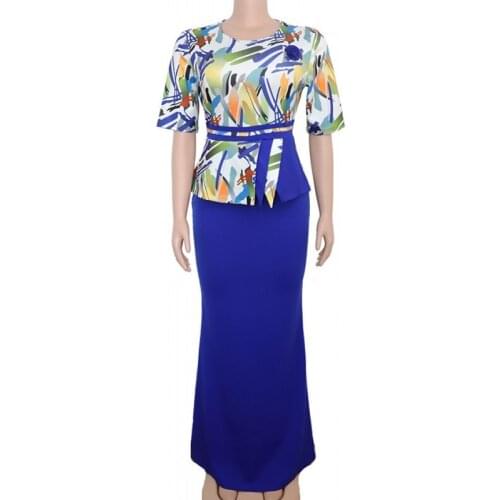 African Dresses For Women Dashiki Long Maxi Dress African Clothes Bazin Riche Traditional Africa Clothing Sleeve Ankara Dresses