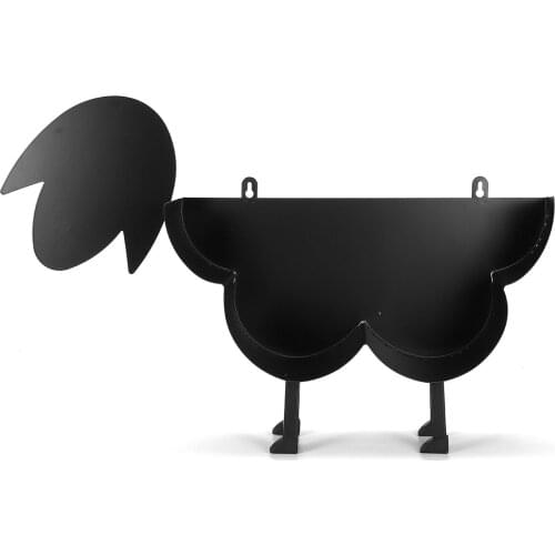 Black Pet Cat Dog Sheep Toilet Roll Holder Paper Bathroom Iron Storage Free-Standing Roll Paper Towel Holder Crafts Ornaments