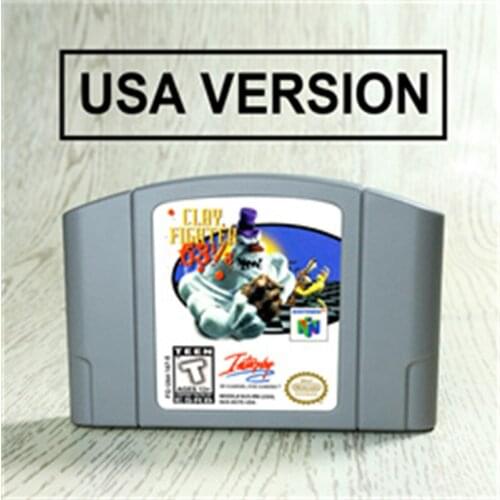 Clay Fighter - Sculptors Cut For 64 Bit Game Cartridge USA Version NTSC Format