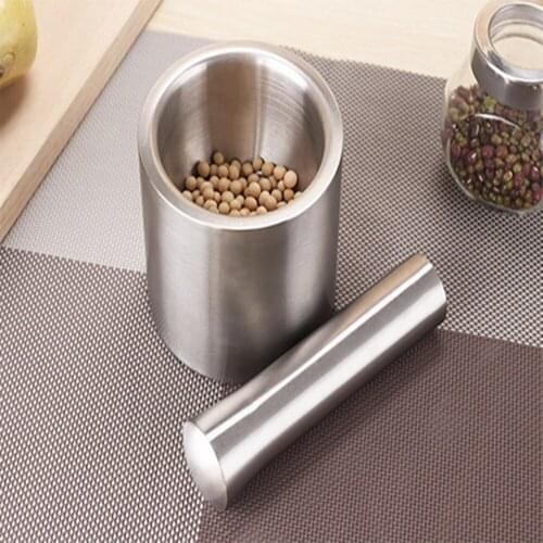 Stainless steel garlic masher, garlic press, garlic pot, stone mortar, masher cup, masher, grinder, masher