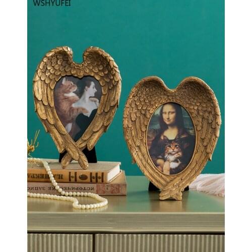 WSHYUFEI Six inch photo frame Wall-mounted photo image Art wall picture frame Home Decoration Study desk decoration