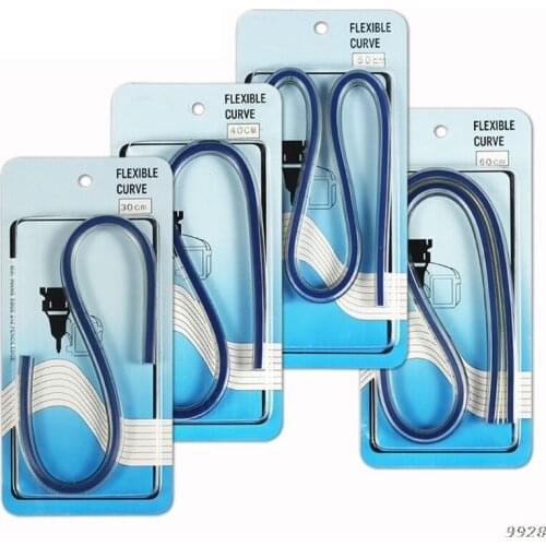 Bendable Curved Ruler Plastic Flexible Curve Ruler Easy to Read for Engineering Drawing Tailor Sewing Design Draphics