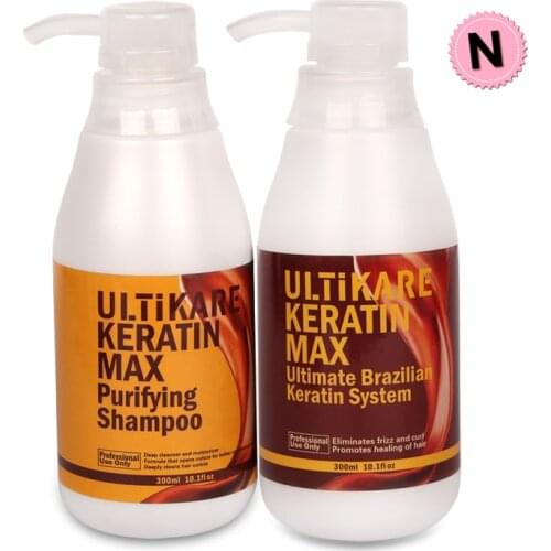 Keratin brazilian smoothing Chocolates 300ml Keratin Treatment Purifying Shampoo Free Shipping Straighten and Deep Damaged Hair
