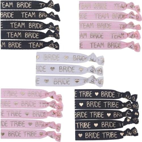 Team bride bride tribe hair ties 10pcs/lot