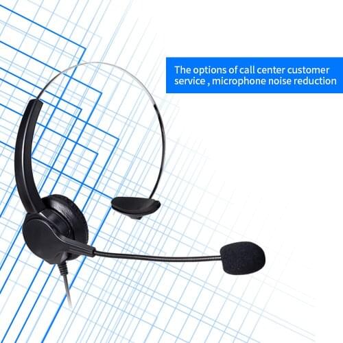 Communication Headset Comfort And Clear Call All In One 330°Adjustable Ear Plate Double Noise Reduction The 3.5MM Connector