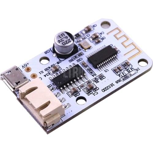 LTRIG custom 1Pcs DC 5V Micro USB Power 3W+3W Bluetooth 4.0 Audio Receiver Board Wireless Digital Mini Amplifier Module