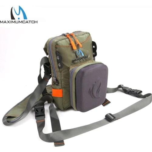 Maximumcatch Fly Fishing Chest Bag With Molded Fly Bench Fishing Tackle Pack