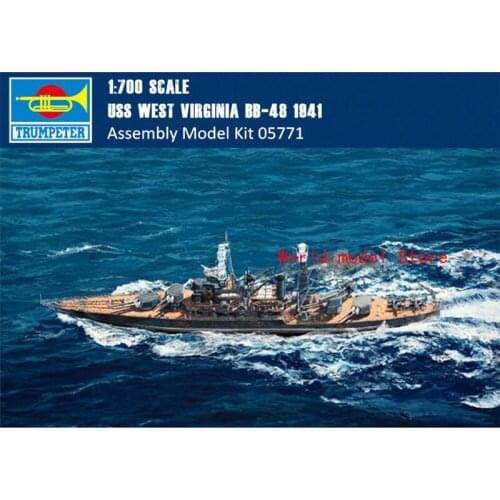Trumpeter 05771 1/700 USS West Virginia BB-48 1941 Model/Wooden Deck