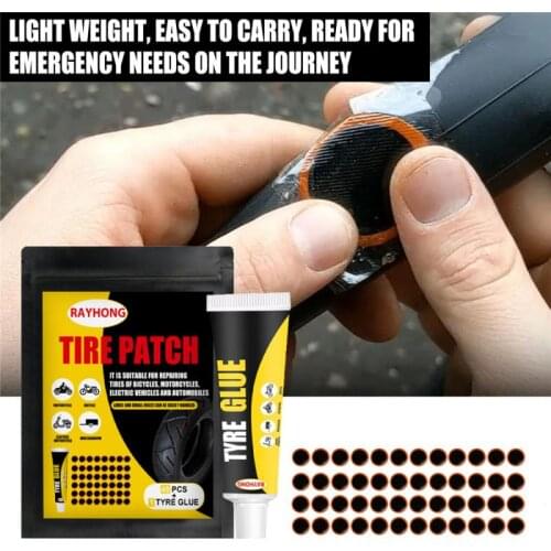 Bicycle Tire Repair Tools Kit Tire Patch Set Inner Tube Repair Patch Tubeless Tyre Repair For Bike Electric Motorcycle Dropship