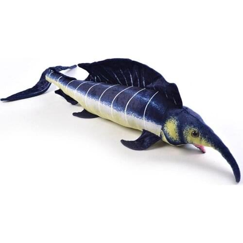 About 110cm cartoon Sailfish plush toy soft doll throw pillow birthday gift h1585