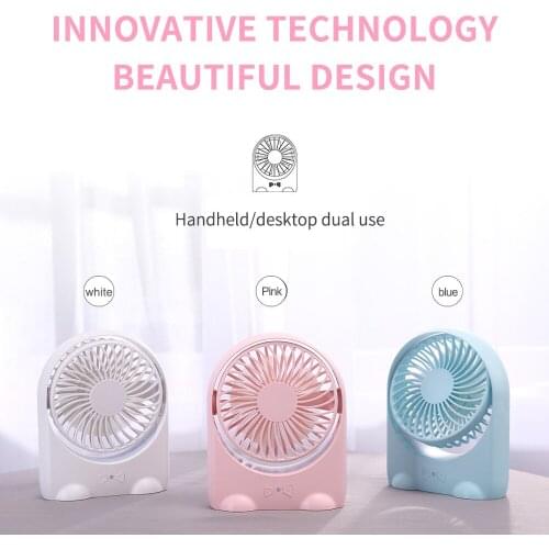 Portable Mini USB Charging Noiseless Desktop Electric Fan Gift Decoration