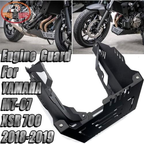 Motorcycle Chassis Expedition Skid Plate Engine Guard Chassis Protective Cover For MT07 MT-07 2014-2020 XSR700 XSR-700 '18-'19