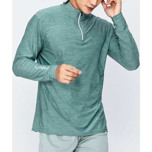 Long Sleeve Hooded Running Jacket Men Zipper Hoody Sweatshirt Quick Dry Gym Sportswear Jogging Fitness Top Training Clothing