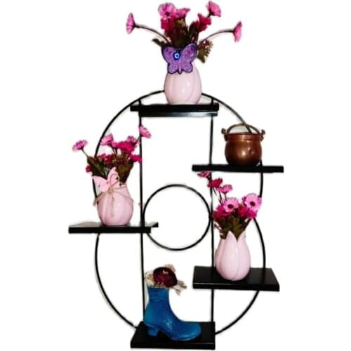 Scandinavian Wind Restaurant Wall Decoration Wall Hanging Hook Shelf Iron Flower Shelf Flower Pot Shelf Staircase полка