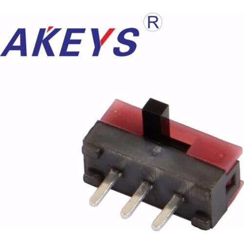 10PCS MSK-12D05 G2.5 MINI slide switch 1P2T SPDT side insert 3 pin DIP micro slide switches