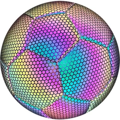 Soccer Ball Reflective Footballs Luminous Night Glow Adult Child Training Competition Football Student Training Soccer Ball