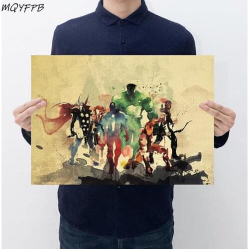 Ink Painting Plate Kraft Movie Paper Wall Stickers Posters Decorative Paintings Household Products