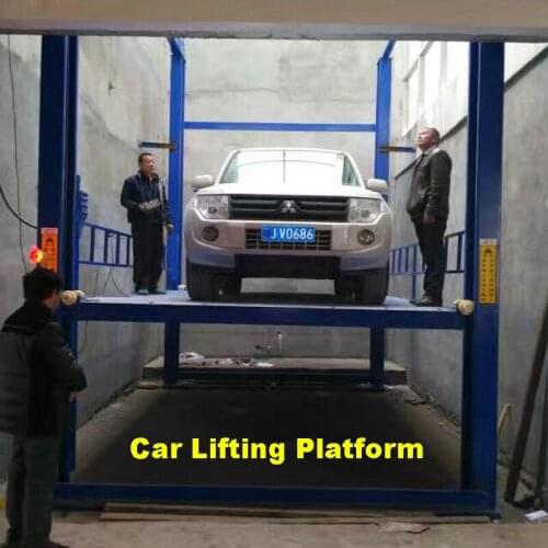 Vertical cargo lift Car elevator Or goods elevator Repair workshop large capacity trench lift car lifting platform car elevator