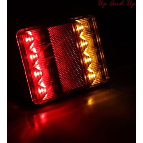 Car Truck LED Rear 12V Lights Rear Lamps Waterproof TailightTail Light Warning Parts For Trailer Caravans DC